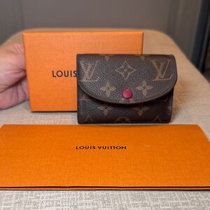 Louis Vuitton Rosalie coin purse pink